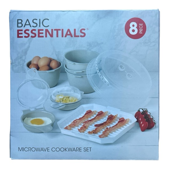 Tabletop Unlimited Basic Essentials 8-Piece Microwave Cookware Set - Picture 4 of 4